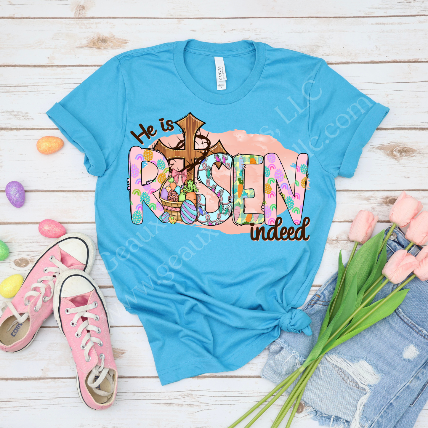 He is Risen Indeed DTF Single Print