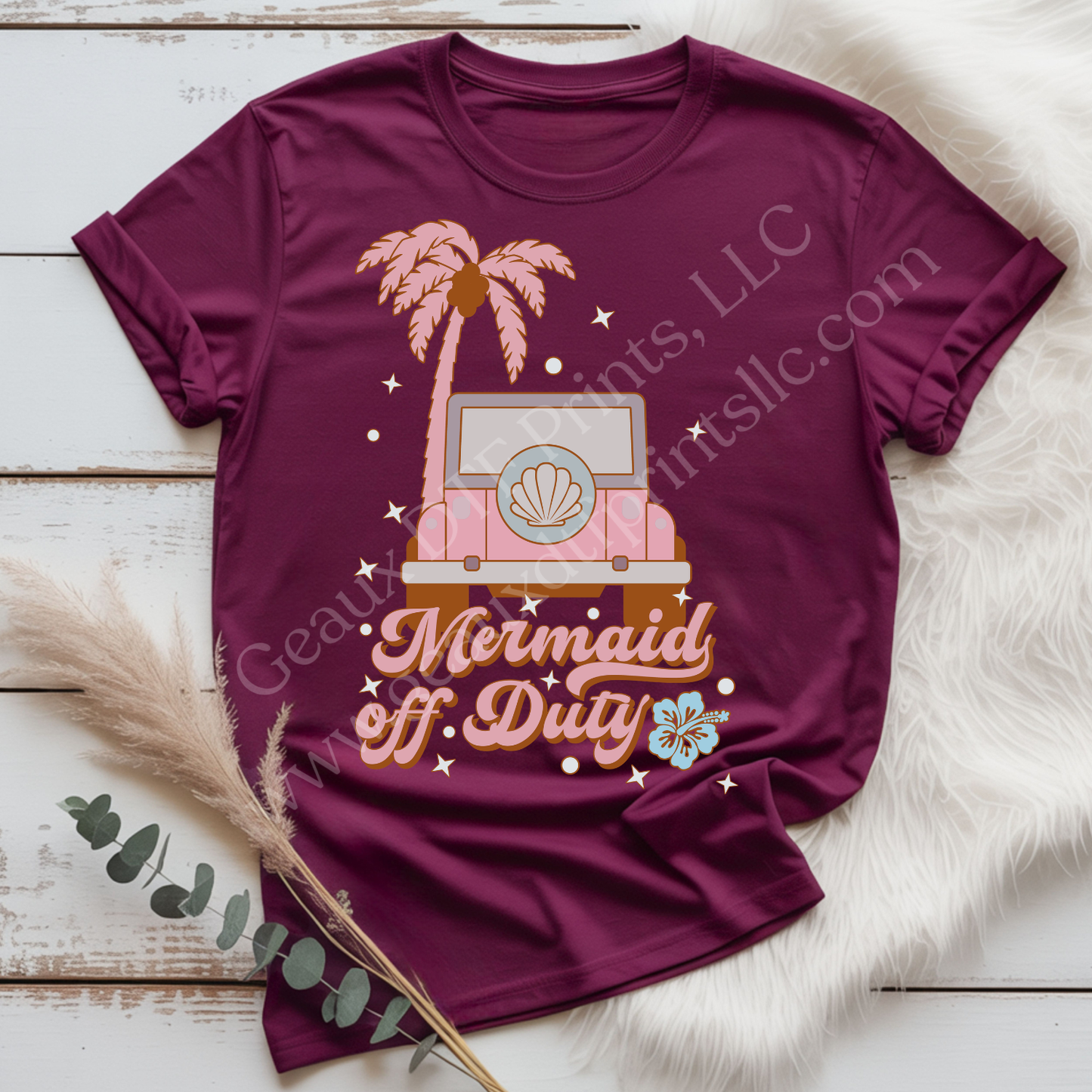 Mermaid Off Duty DTF Single Print