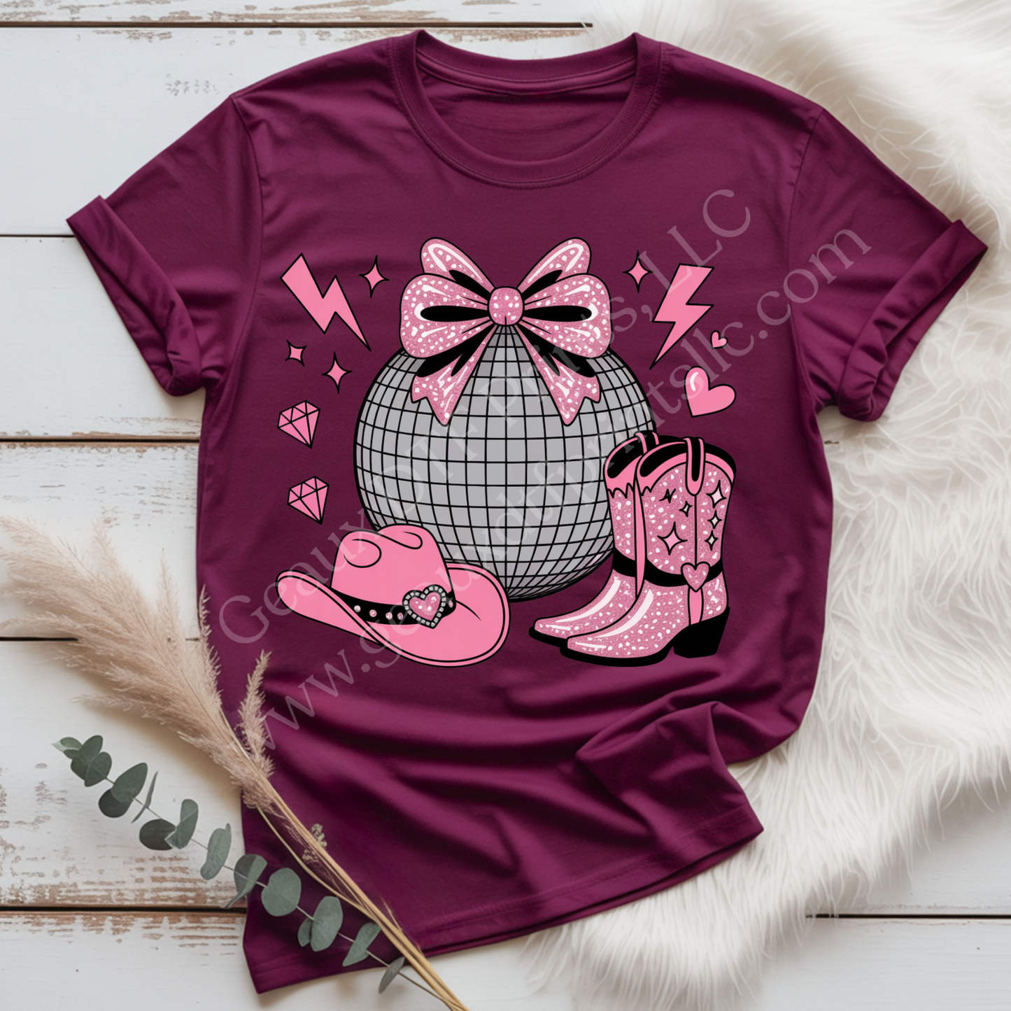 Disco Cowgirl DTF Single Print