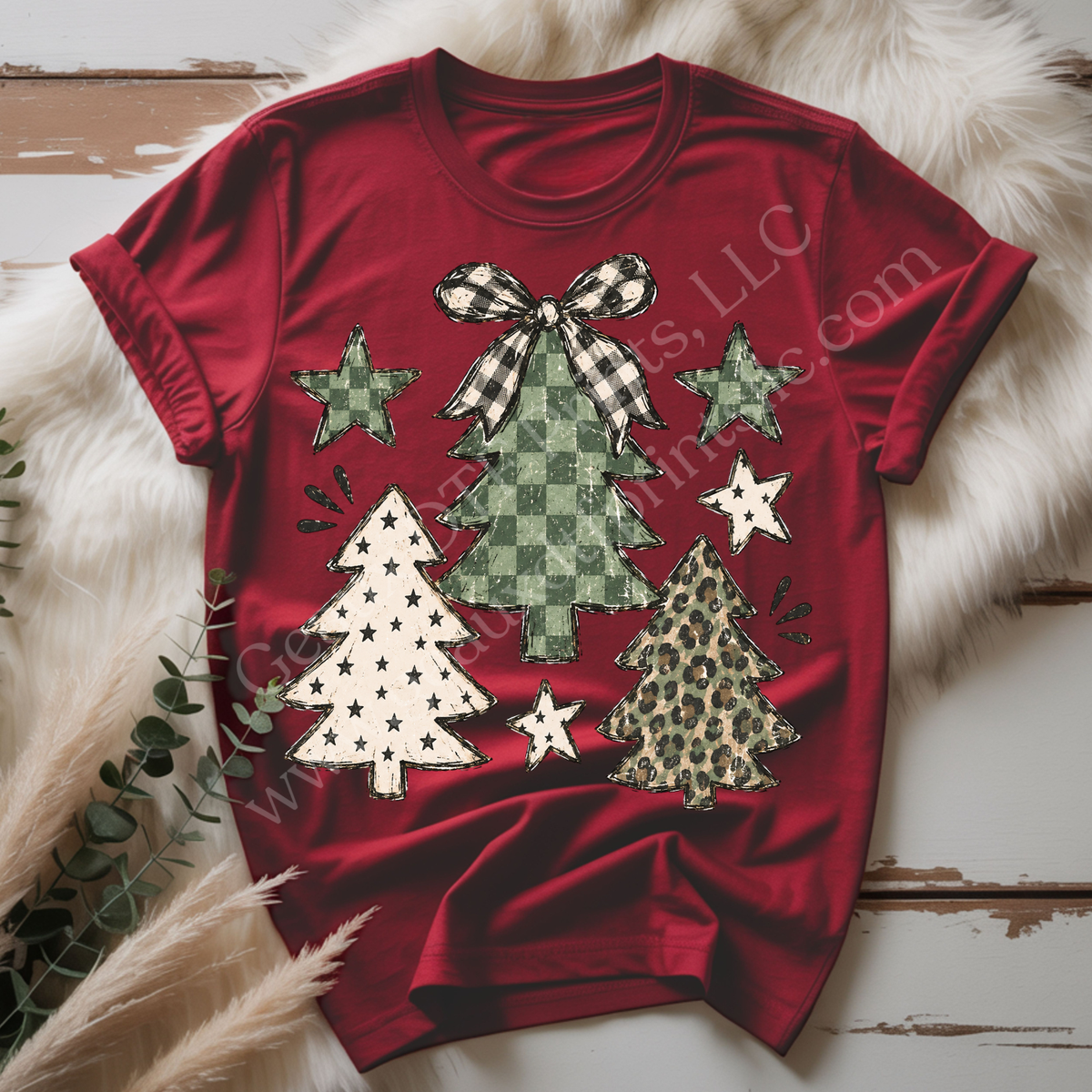 Christmas Trees DTF Single Print