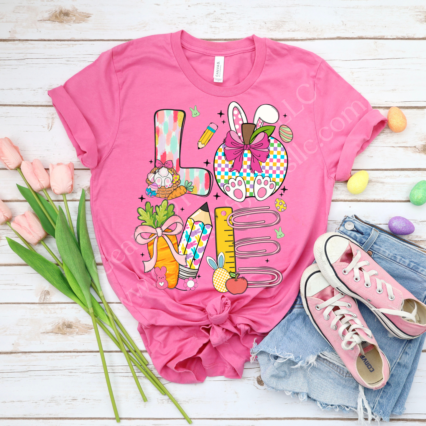 LOVE Easter Teacher DTF Single Print