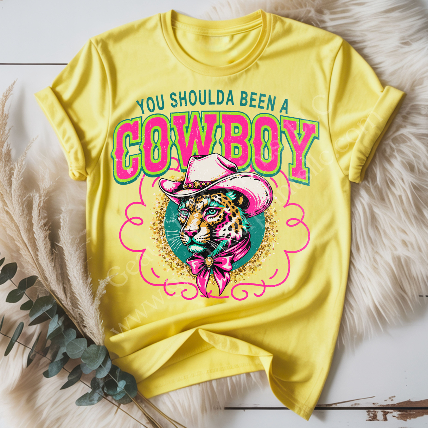 Shoulda Been A Cowboy DTF Single Print