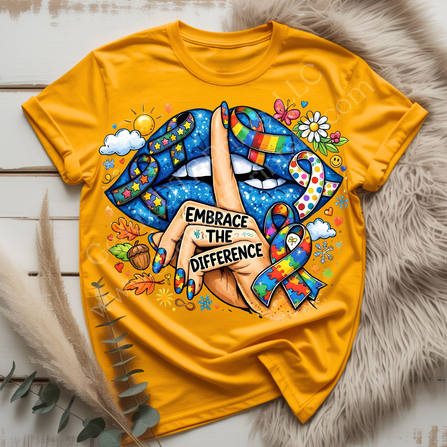 Embrace The Difference DTF Single Print