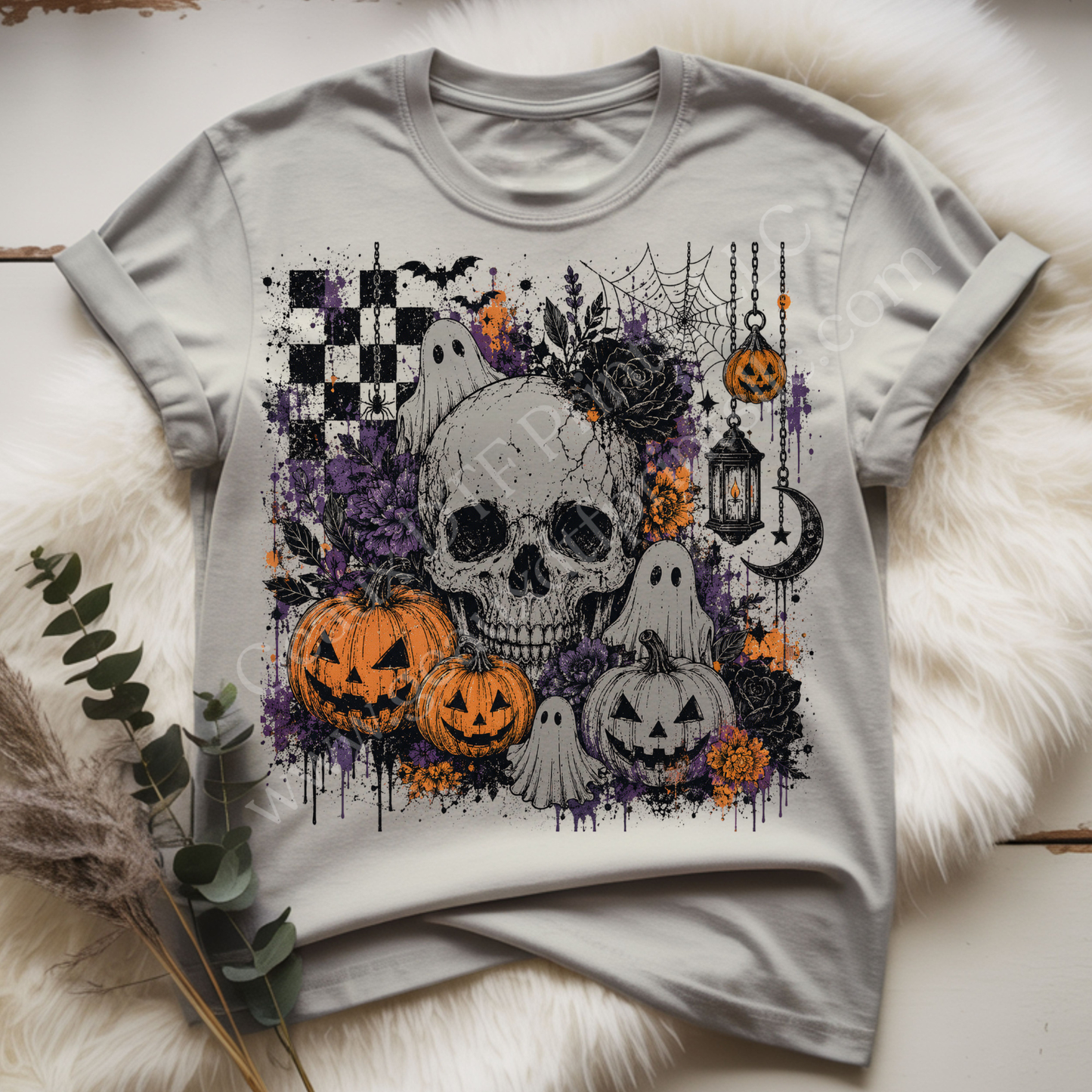 Skull & Pumpkins DTF Single Print