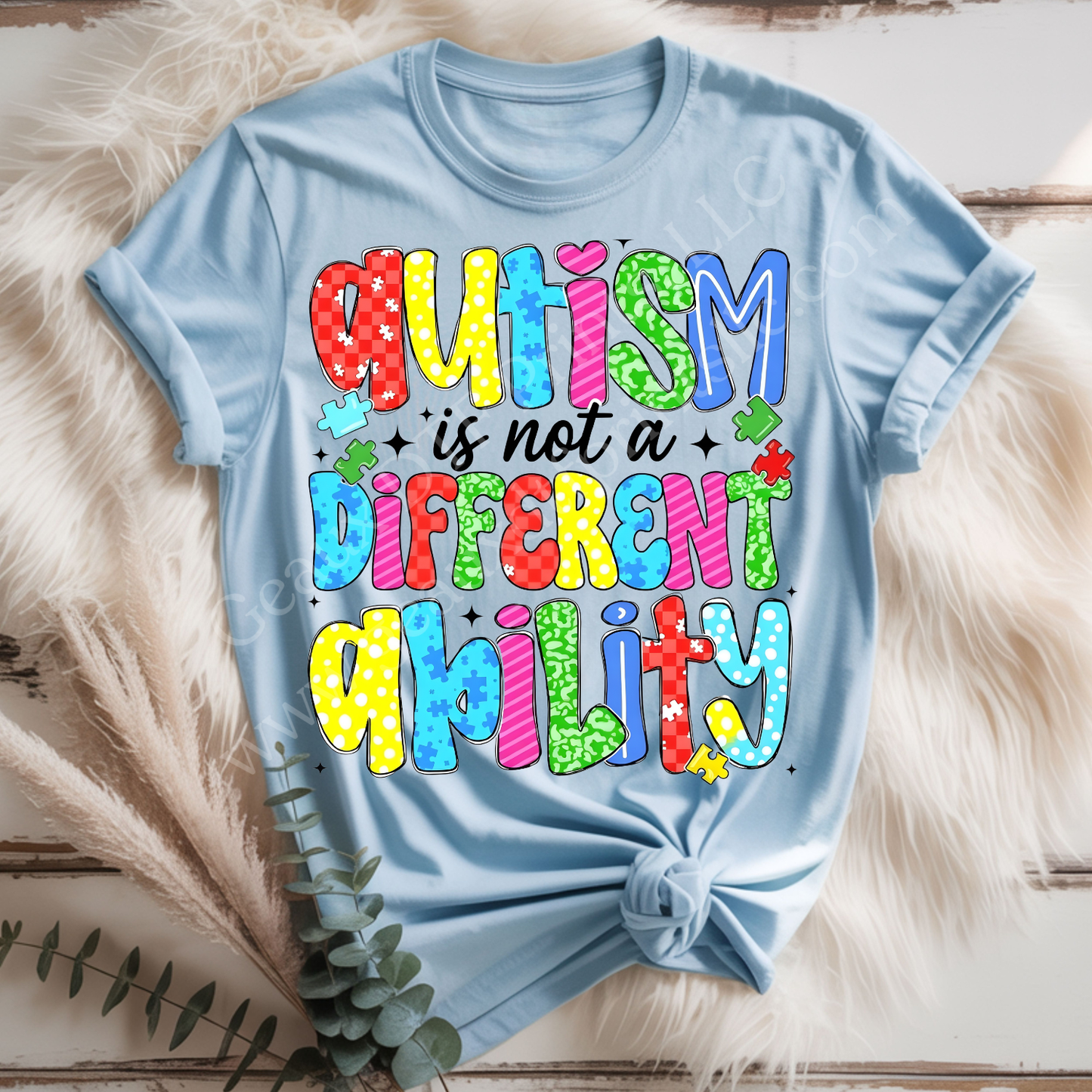 Autism is not a Different Ability DTF Single Print