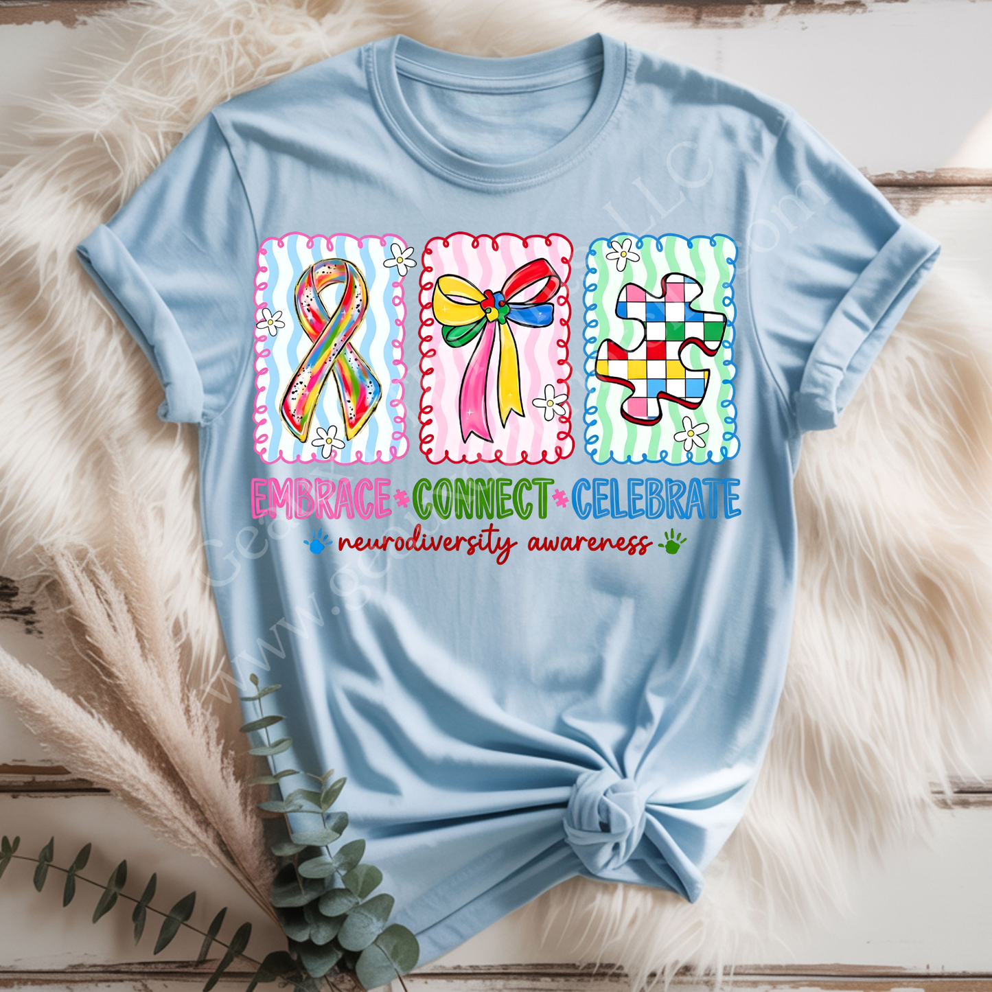 Embrace, Connect, Celebrate DTF Single Print