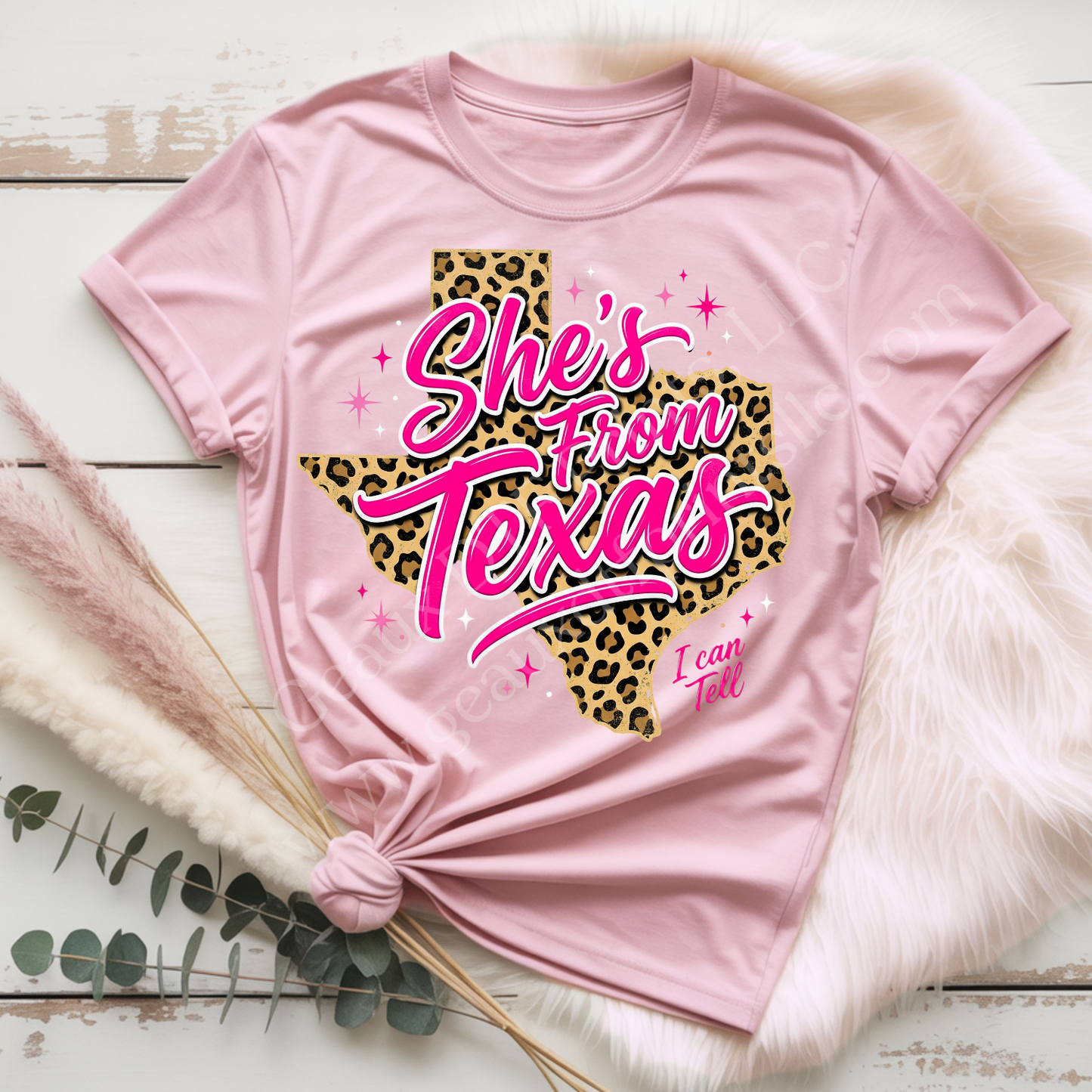 She's from Texas DTF Single Print