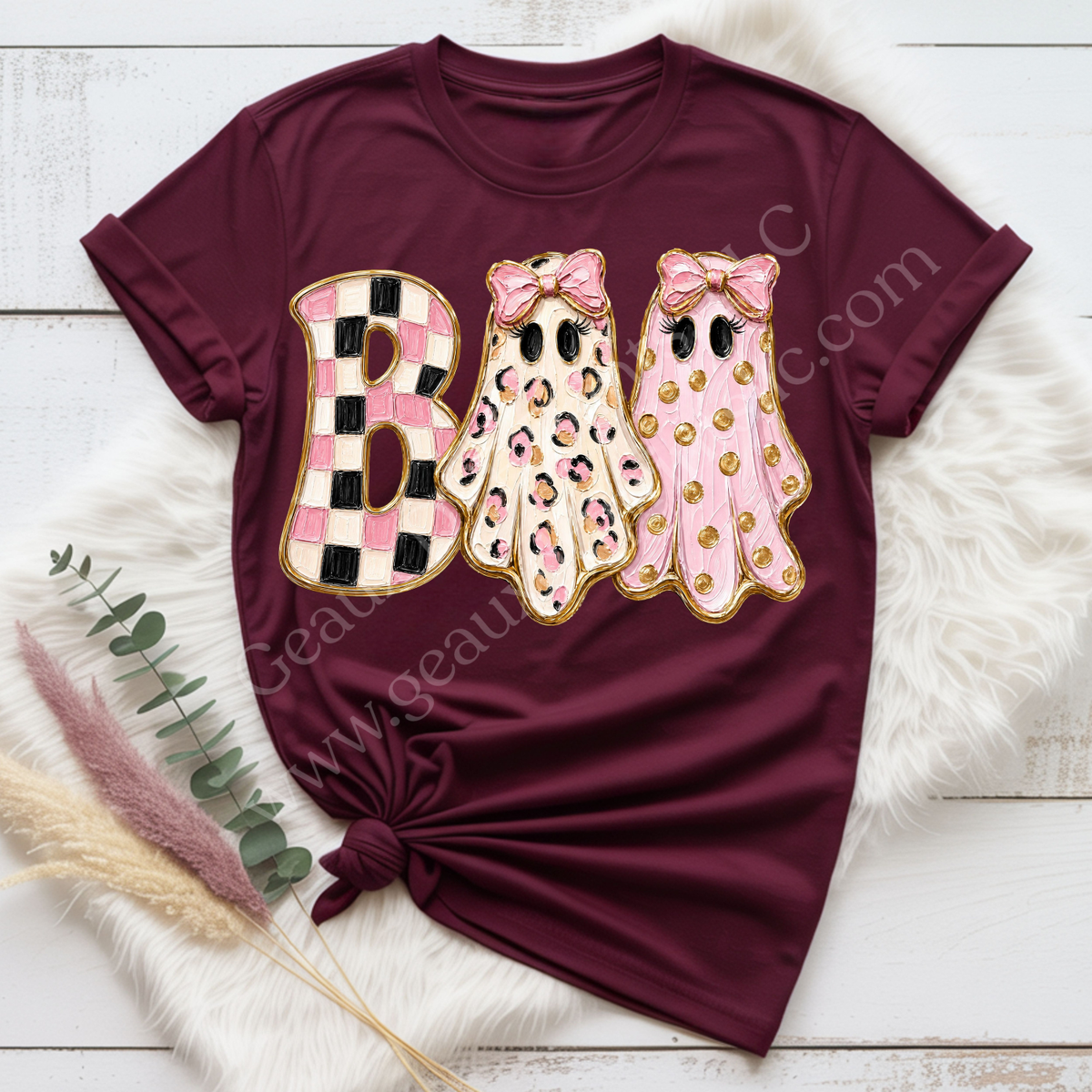 Pink Boo DTF Single Print