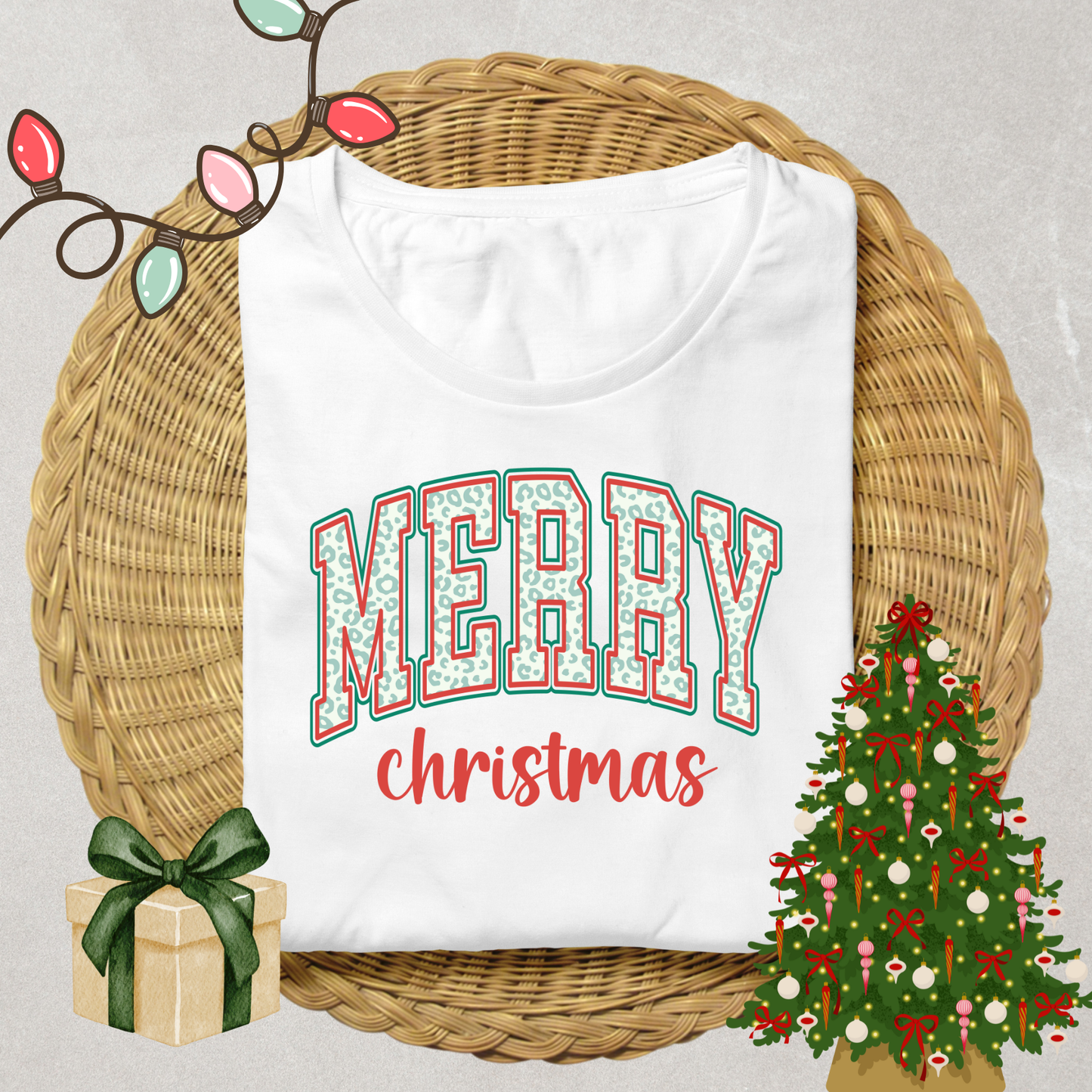 Merry Christmas DTF Print