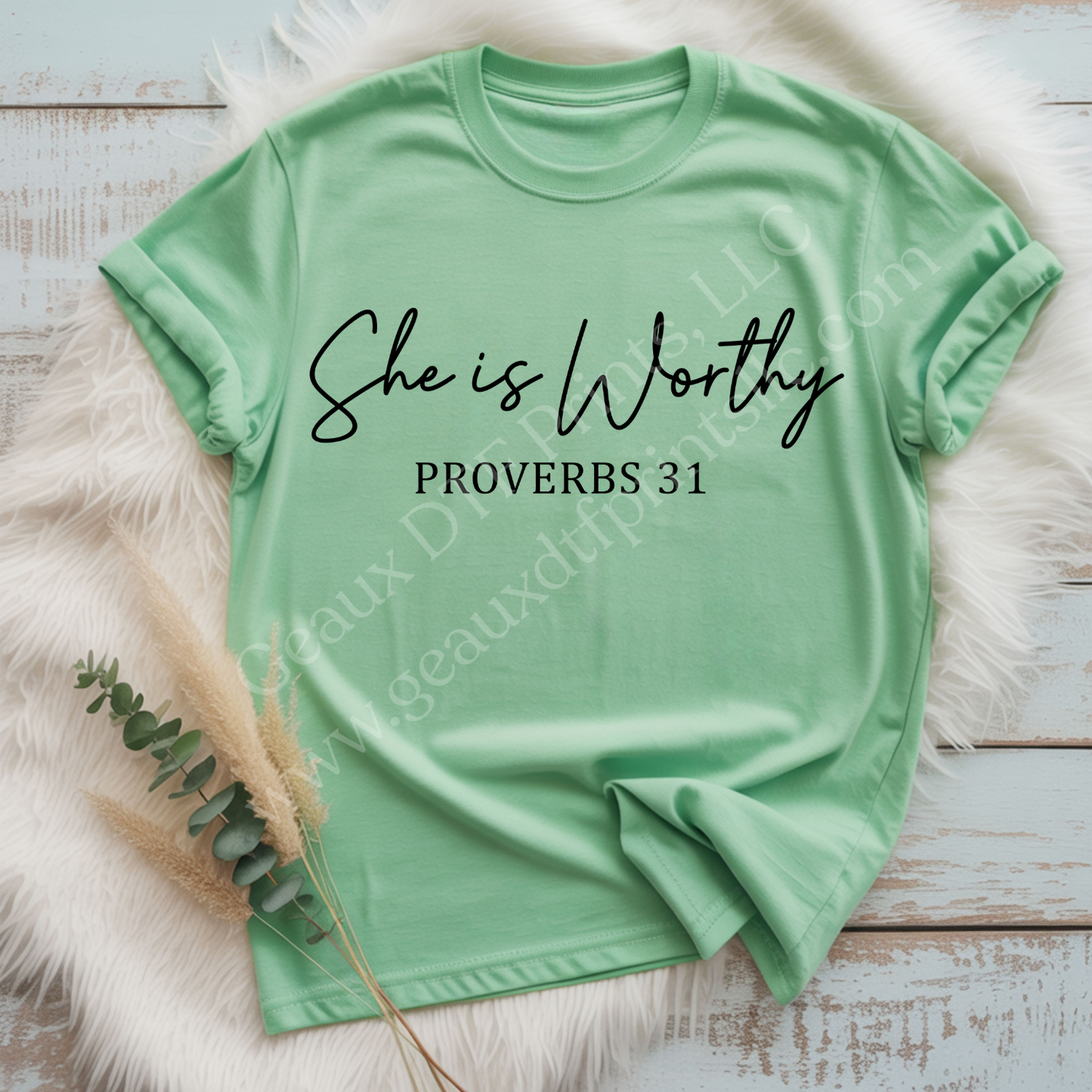 She is Worthy DTF Single Print