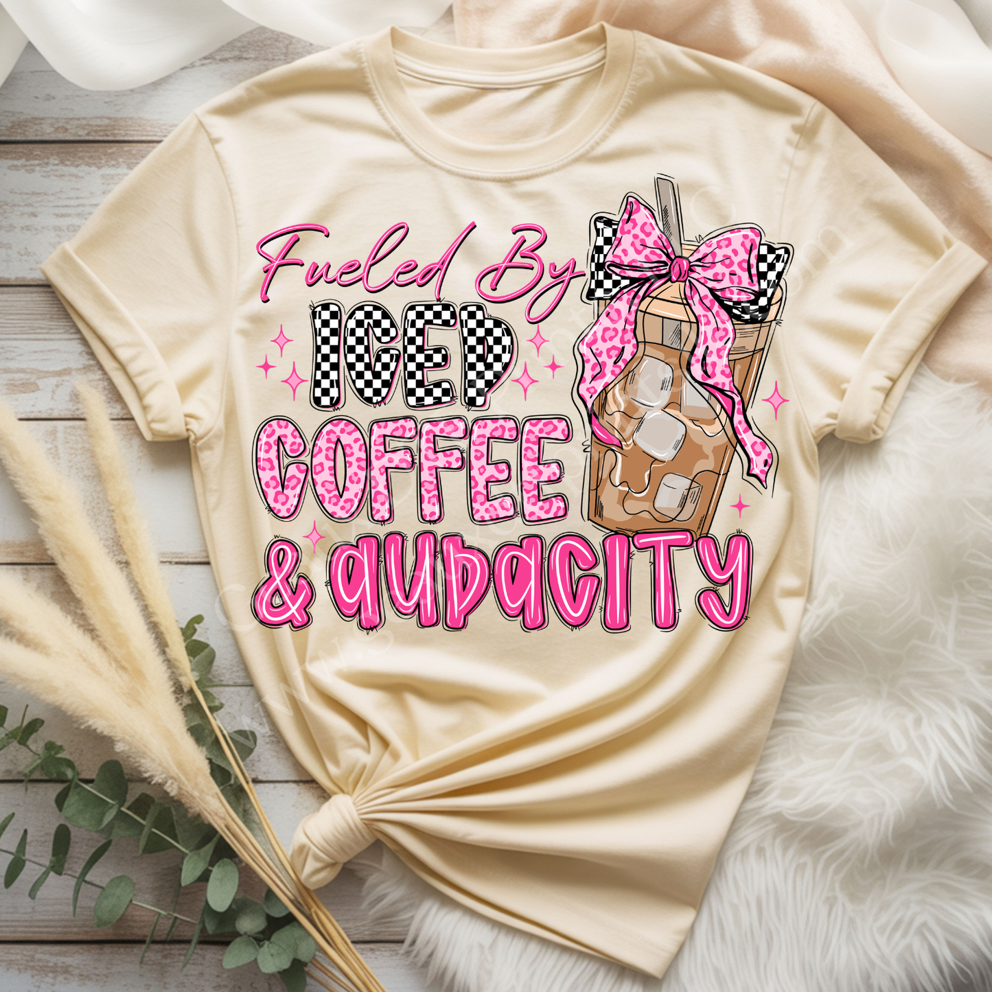 Fueled by Iced Coffee & Audacity DTF Single Print