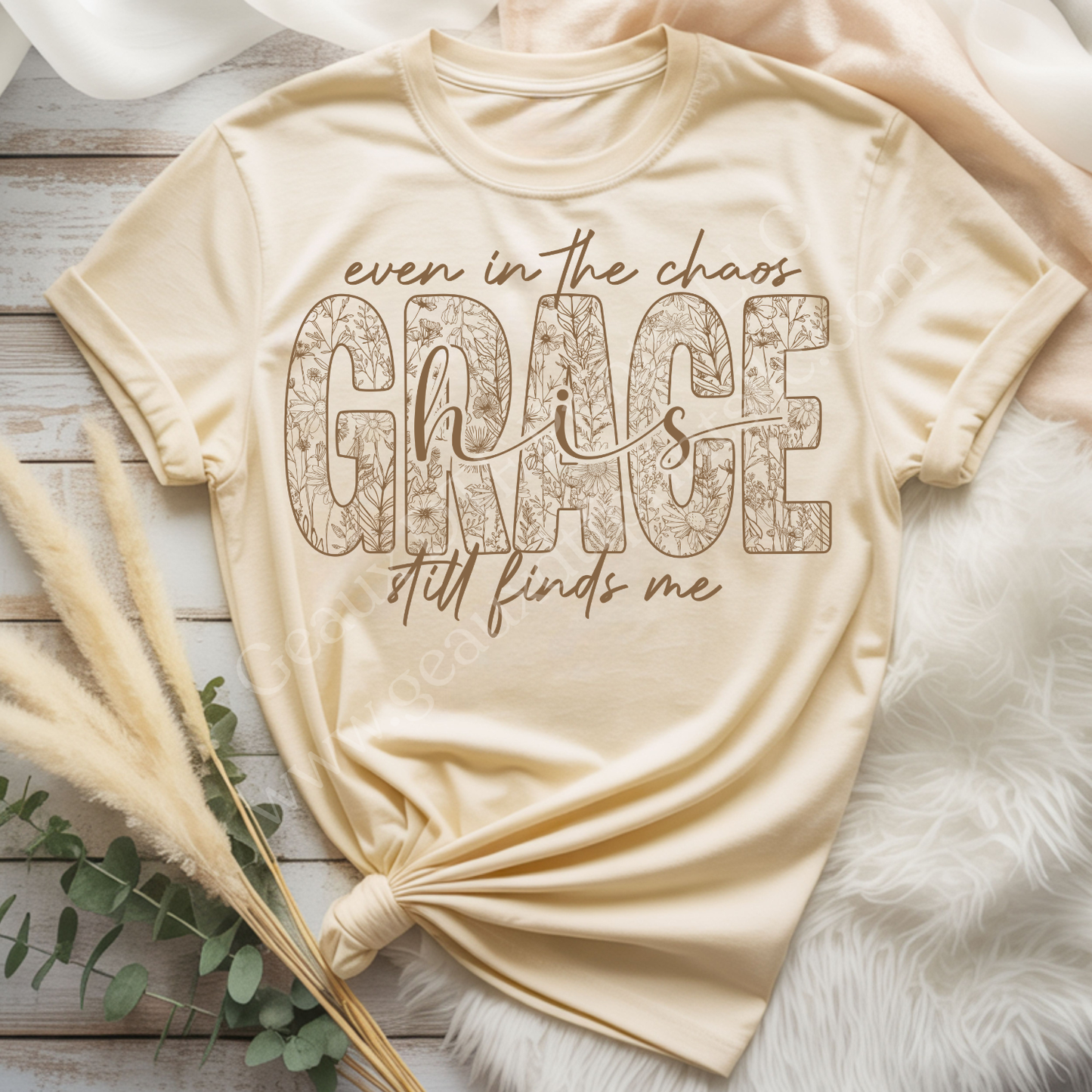 His Grace Brown DTF Single Print