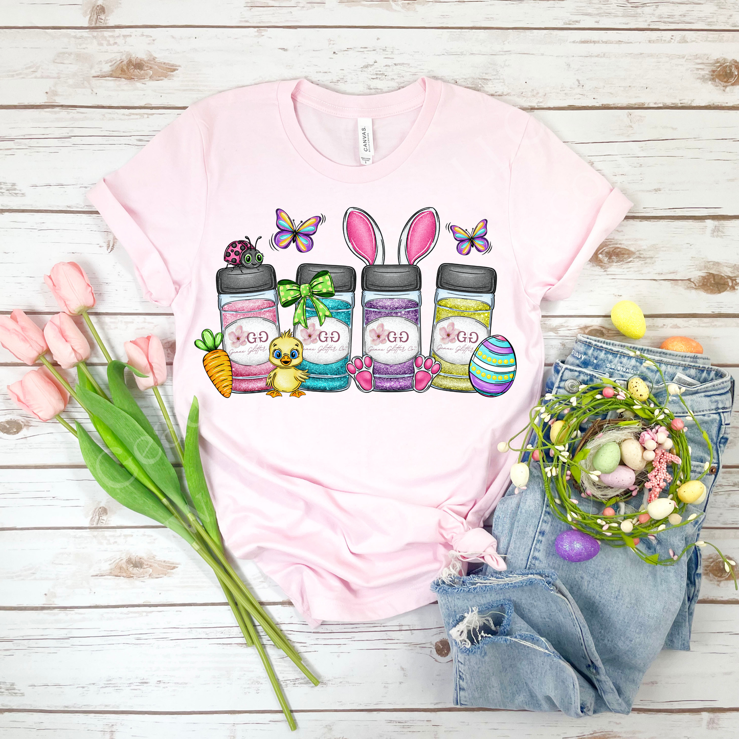 Geaux Glitter Easter T-Shirt Pre-Sale