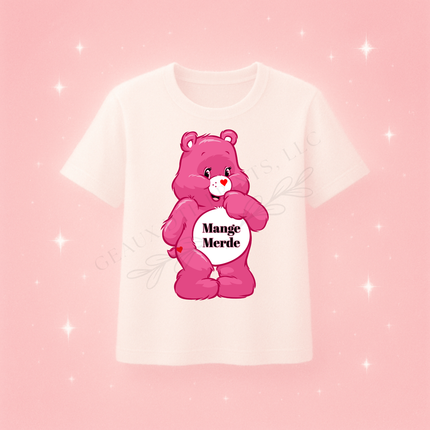 Mange Merde French Bear (Eat Shit) DTF Print