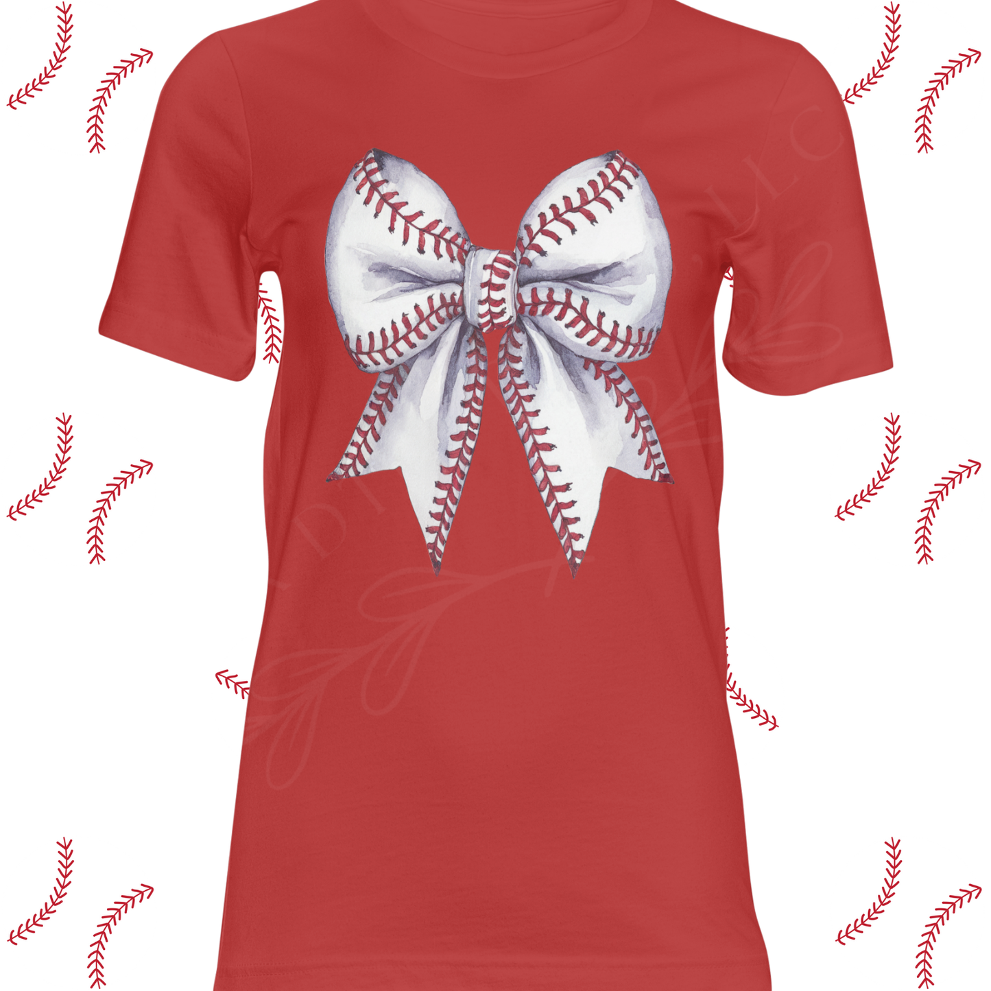 Baseball Bow DTF Single Print