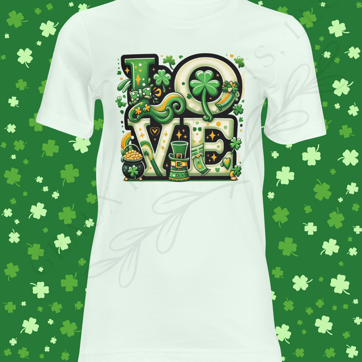 LOVE clovers DTF Single Print
