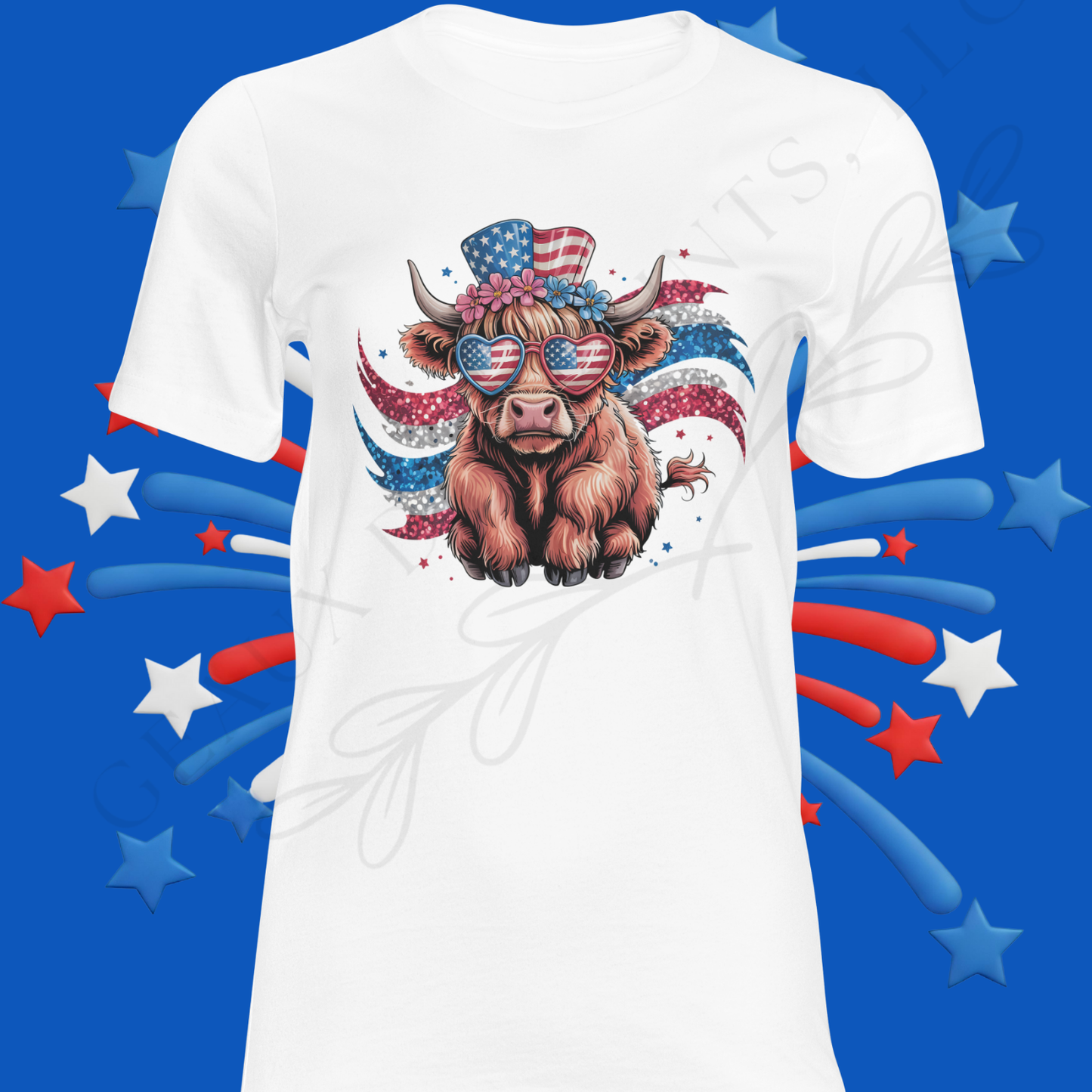 'Merica Cow DTF Single Print