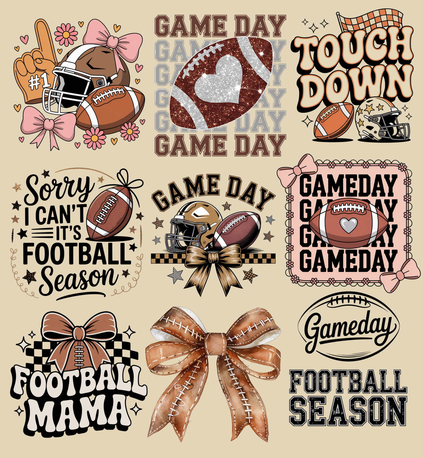 Football Gang Sheet