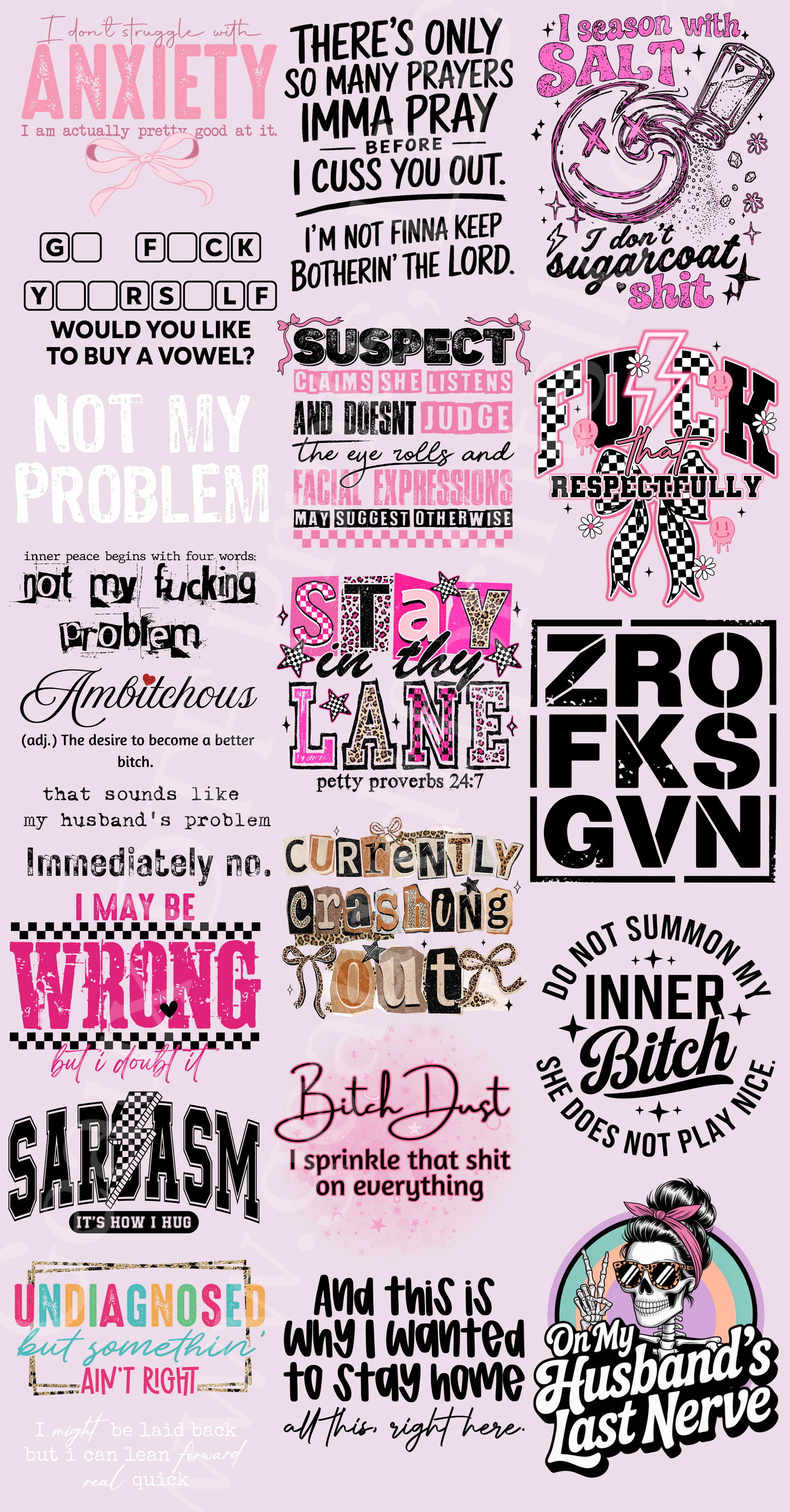 Sarcastic Gang Sheet