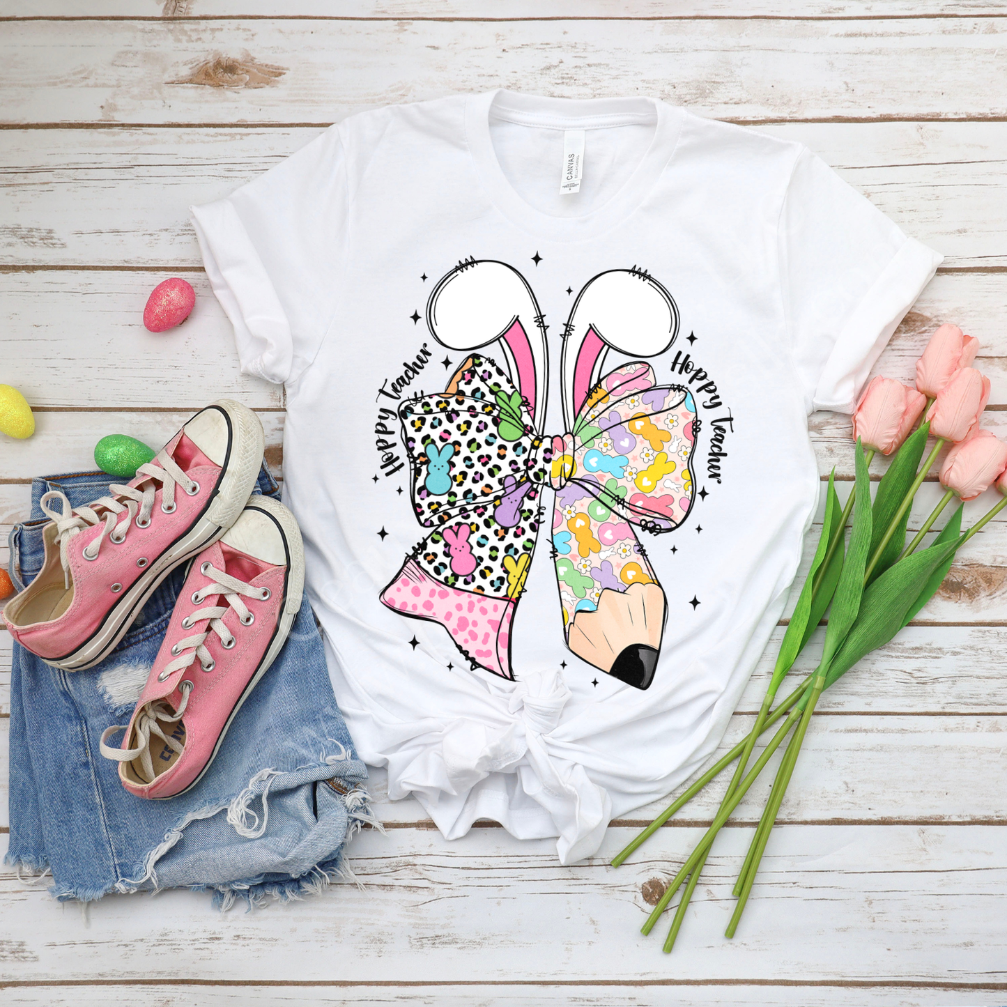 Teacher Easter DTF Single Print