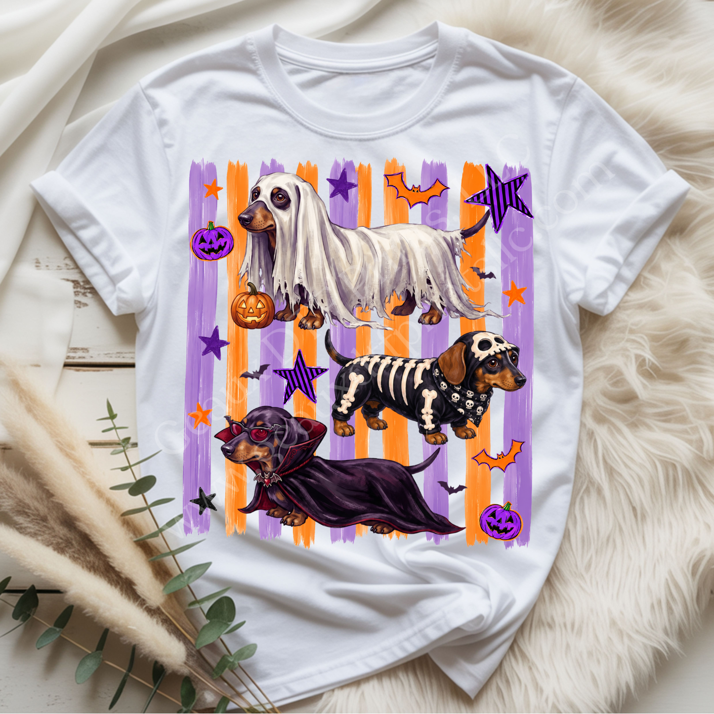 Halloween Dachshund DTF Single Print