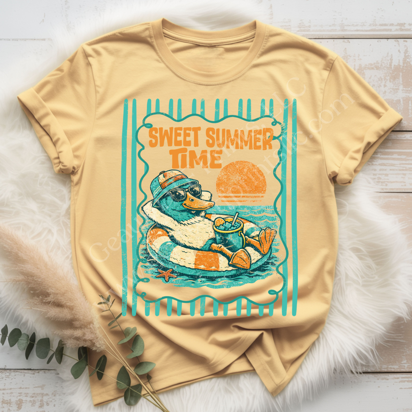 Sweet Summer Time Duck DTF Single Print