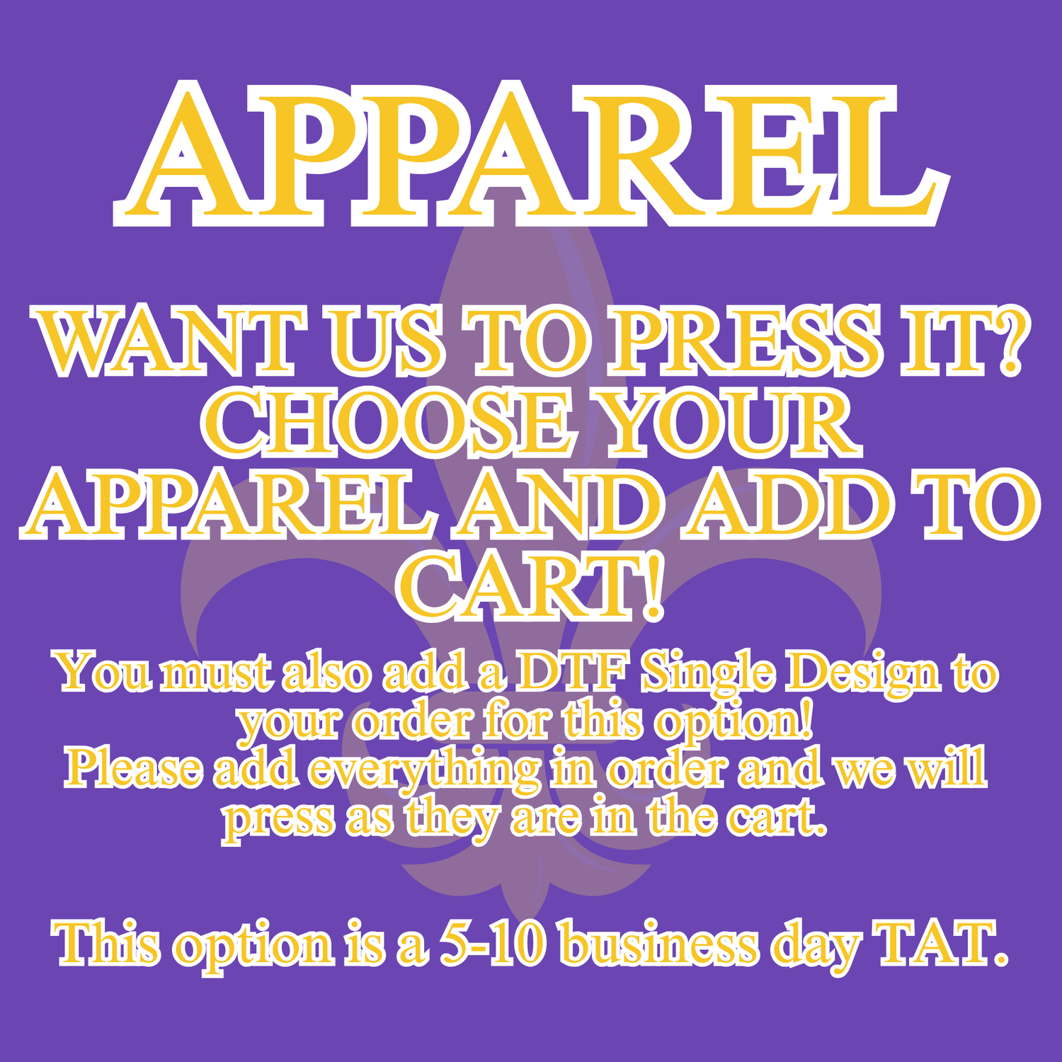 Customizeable Apparel - Pick your shirt & design
