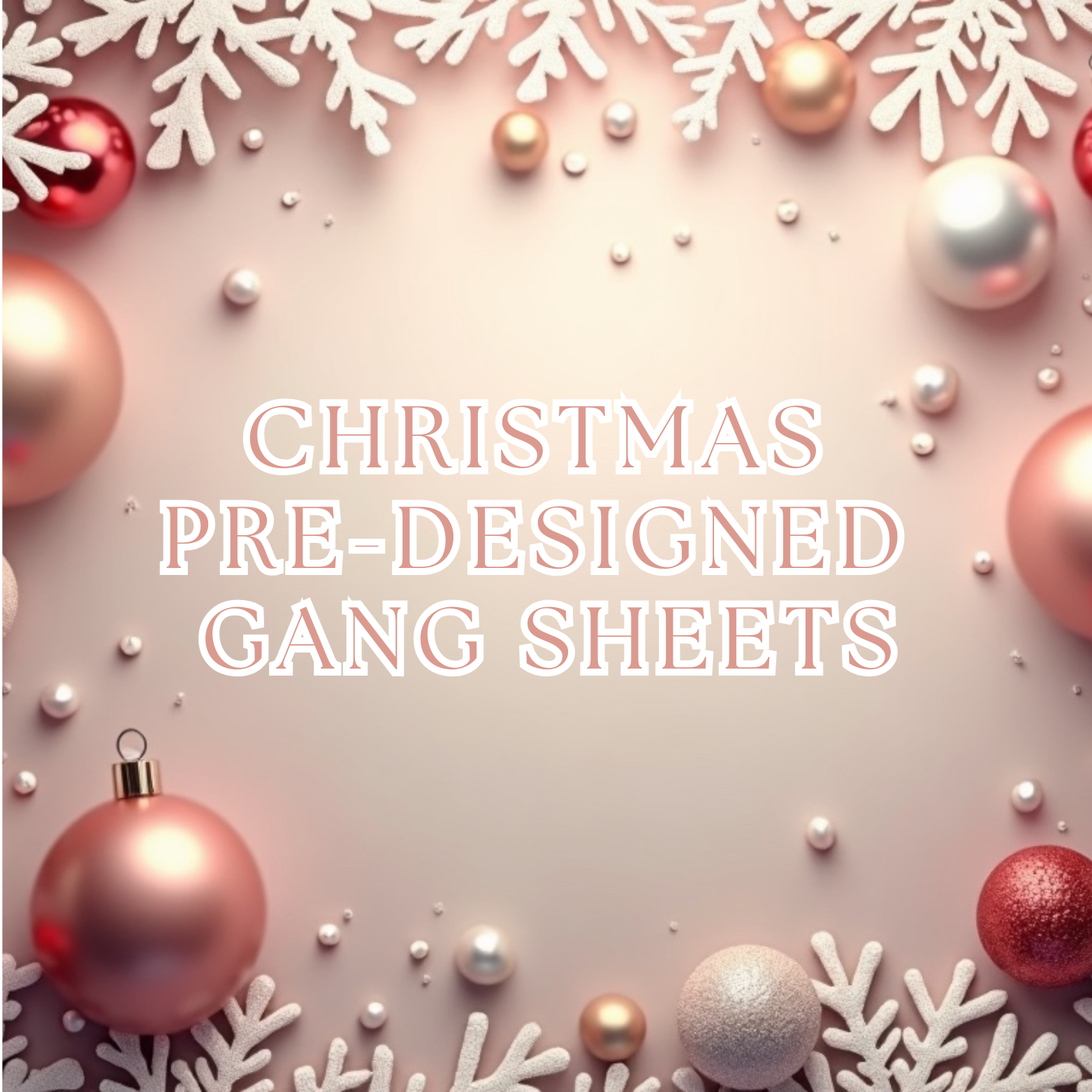 Christmas Pre-Designed Gang Sheets