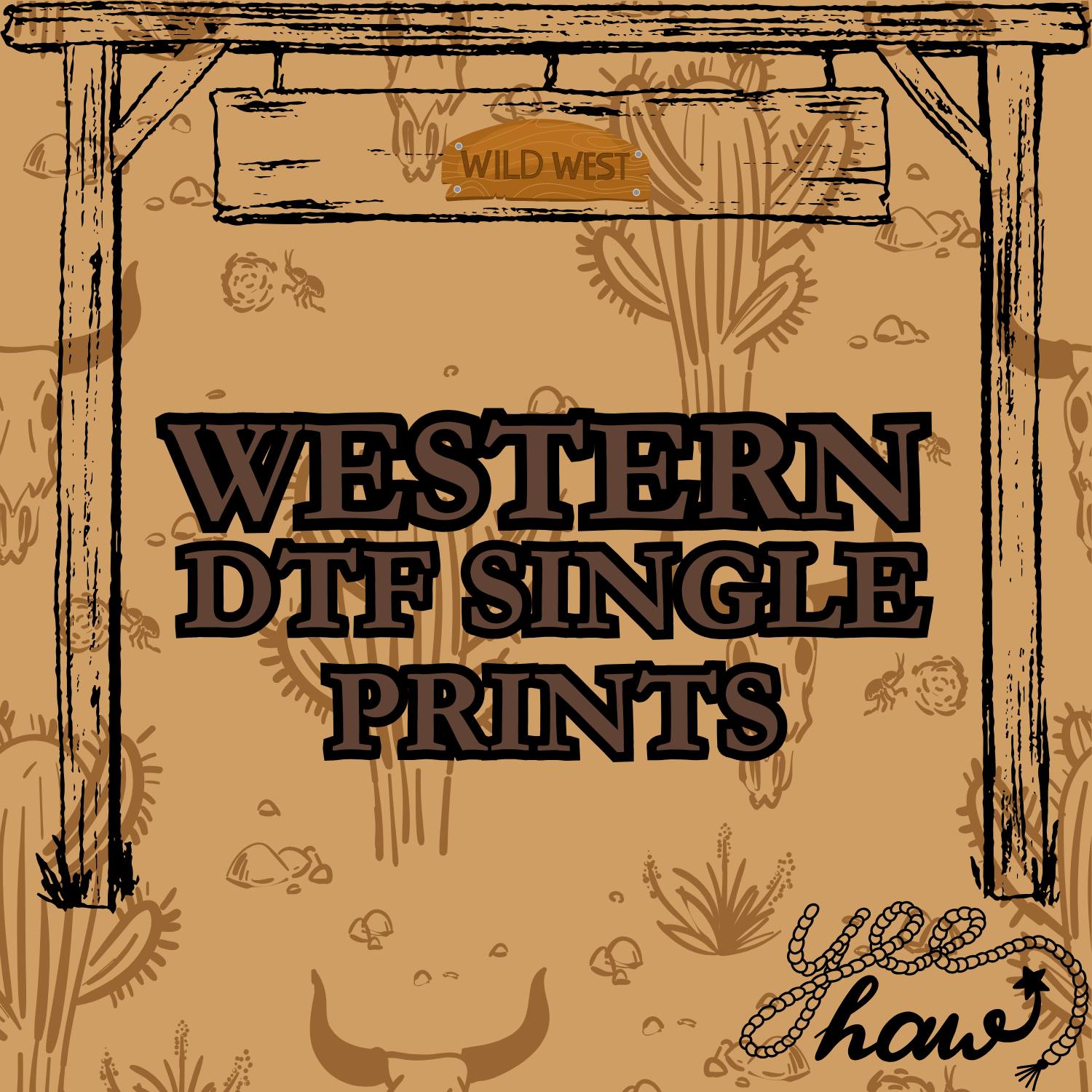 Western DTF Single Prints