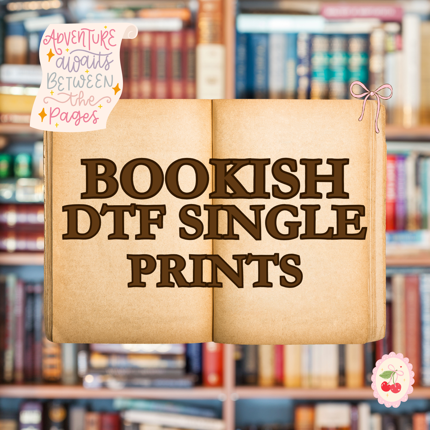Bookish DTF Single Prints