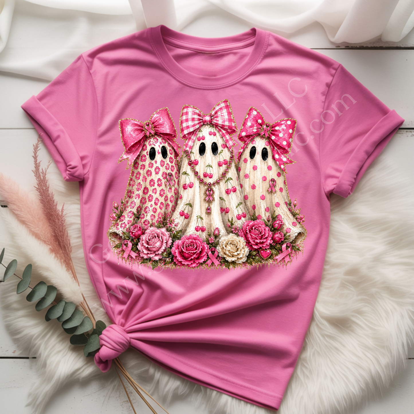 Ghost Trio Breast Cancer DTF Single Print