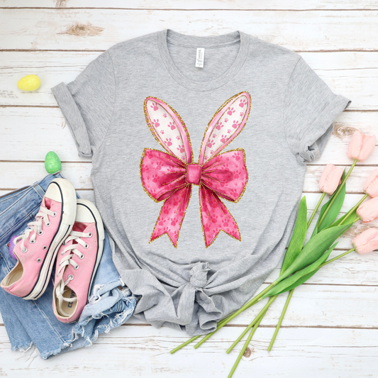 Poppin' Bubbles Bunny - Athletic Heather Bella Canvas