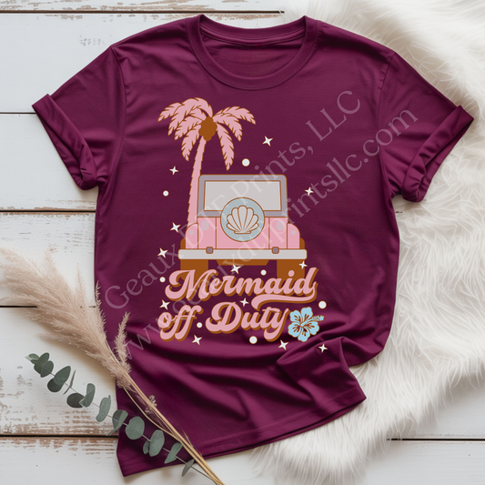 Mermaid Off Duty DTF Single Print
