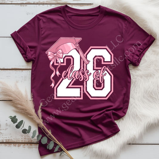 Class of 26 Pink DTF Single Print