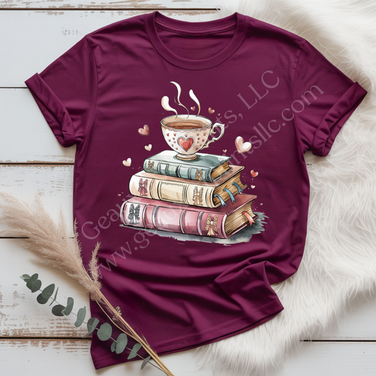 Book Stack & Mug DTF Single Print