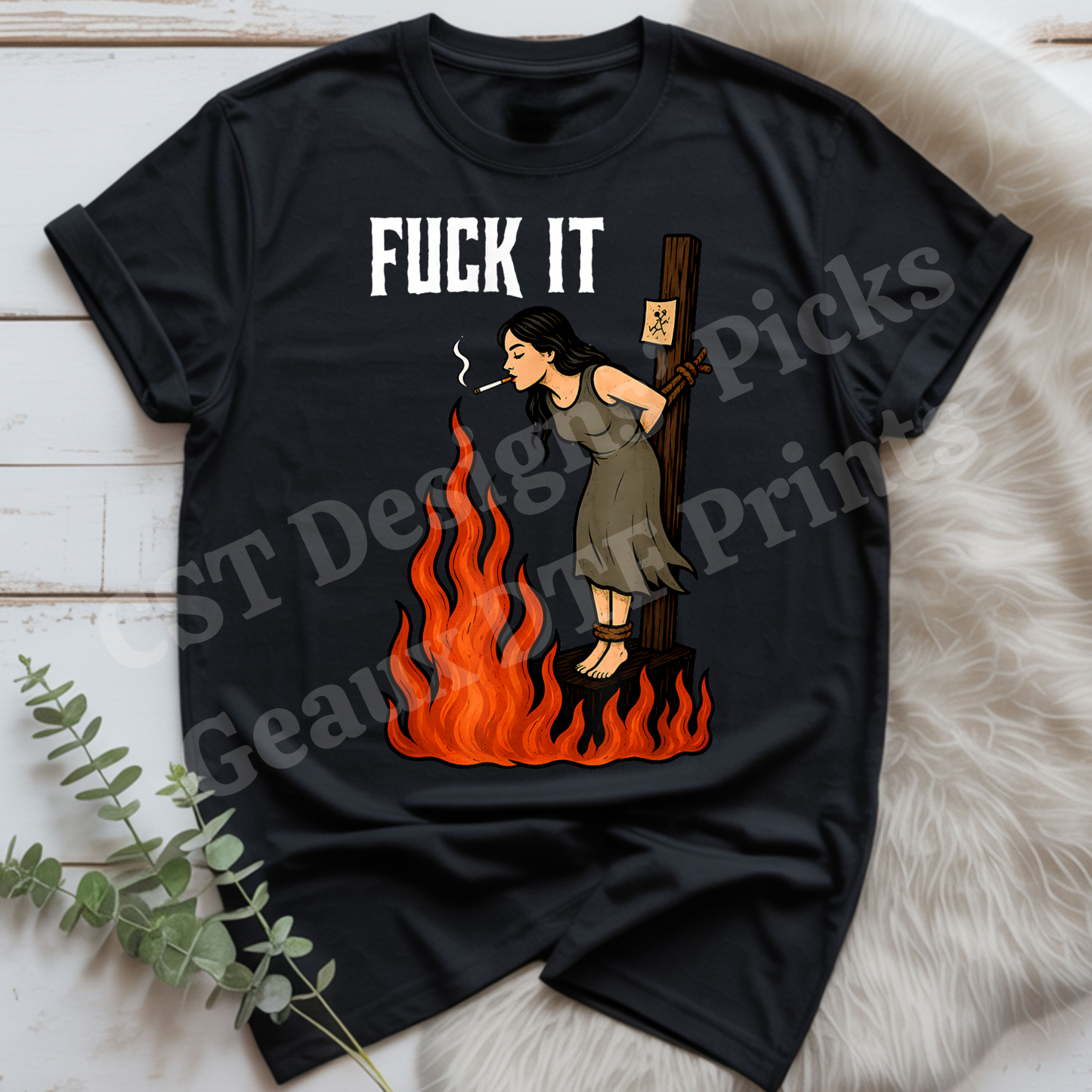 CST Designs' Pick - Burning Witch DTF Single Print