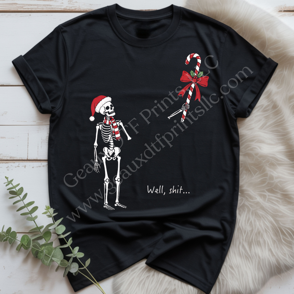 Christmas Skeleton DTF Single Print