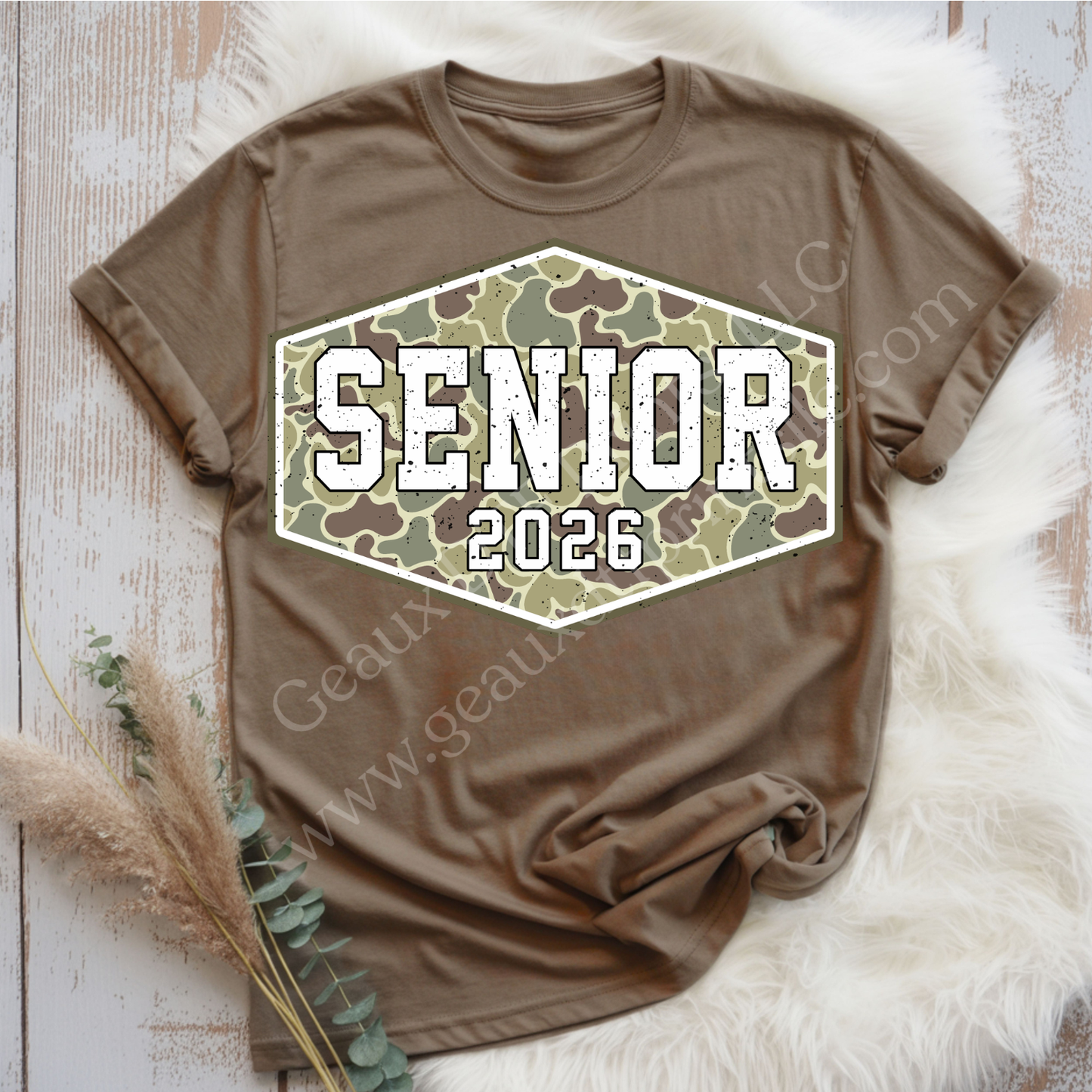 Senior 2026 Camo DTF Single Print