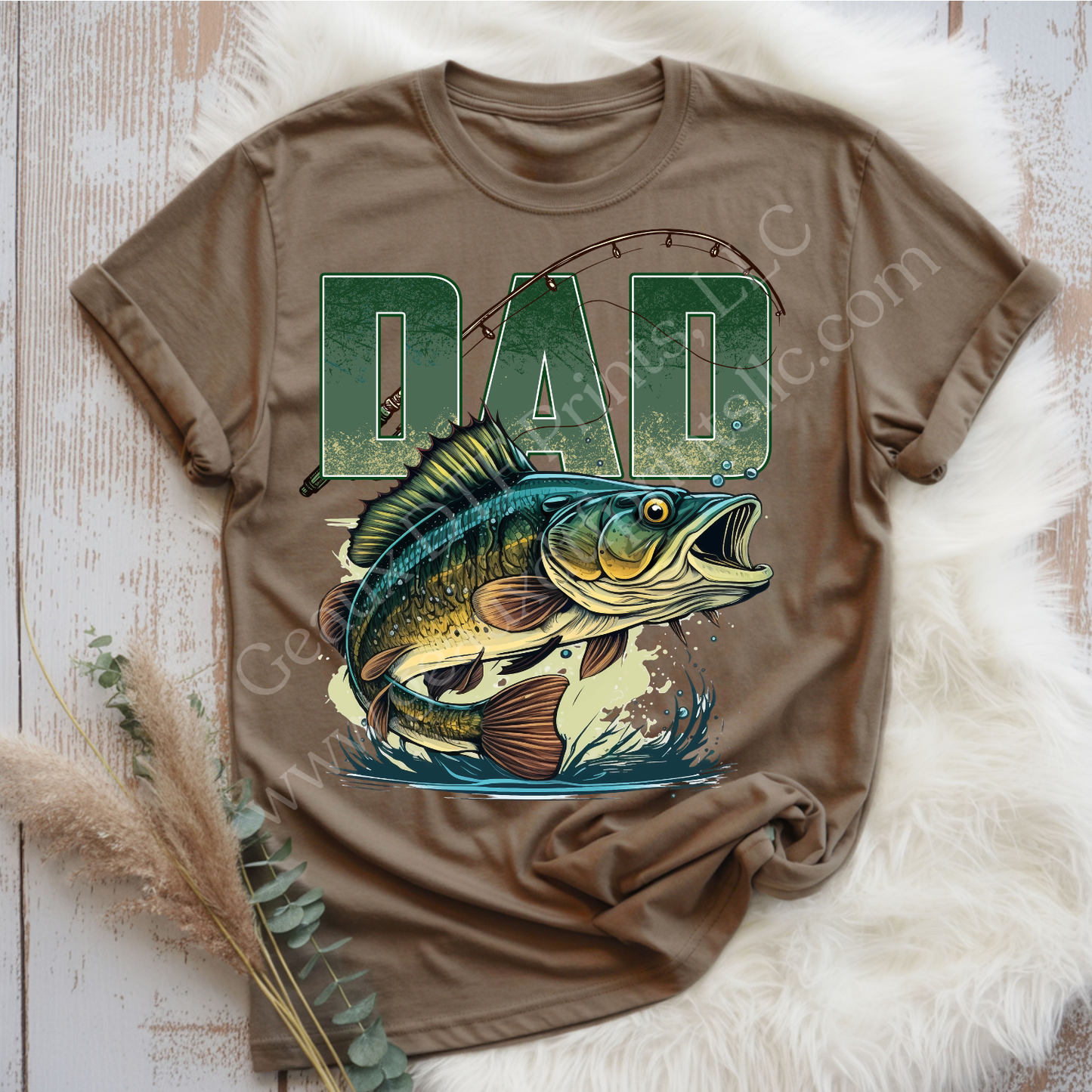 Dad Fish DTF Single Print