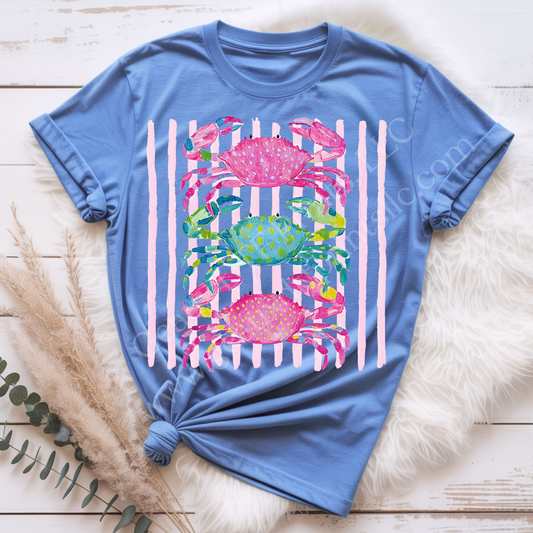 Neon Crab DTF Single Print