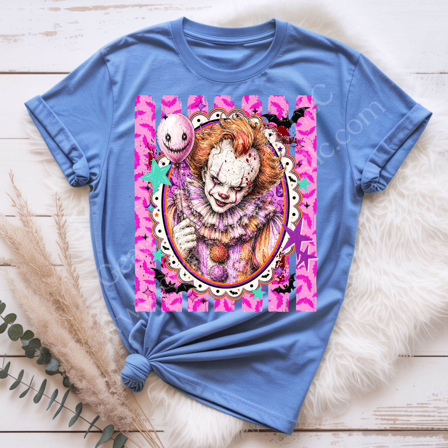 Horror Clown Halloween DTF Single Print