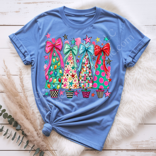 Colorful Trees DTF Single Print