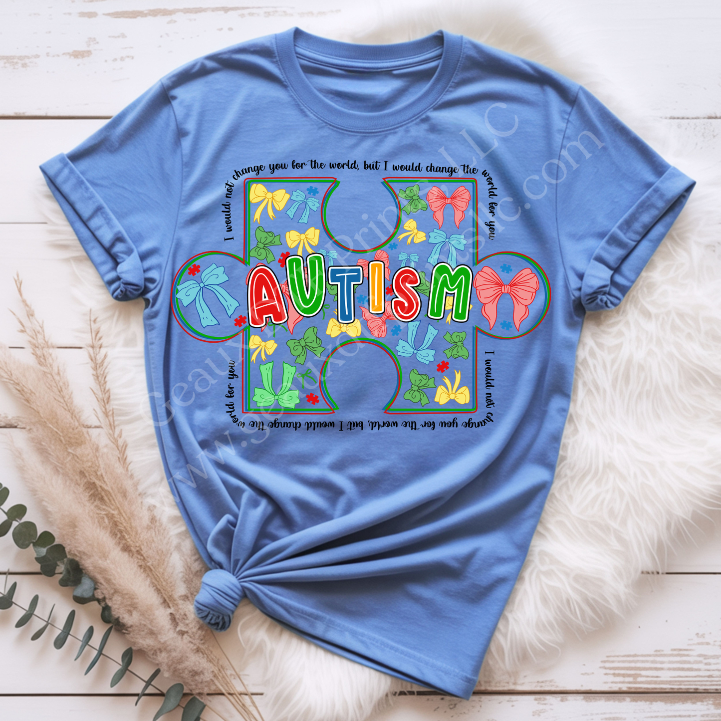 Autism Puzzle Piece DTF Single Print