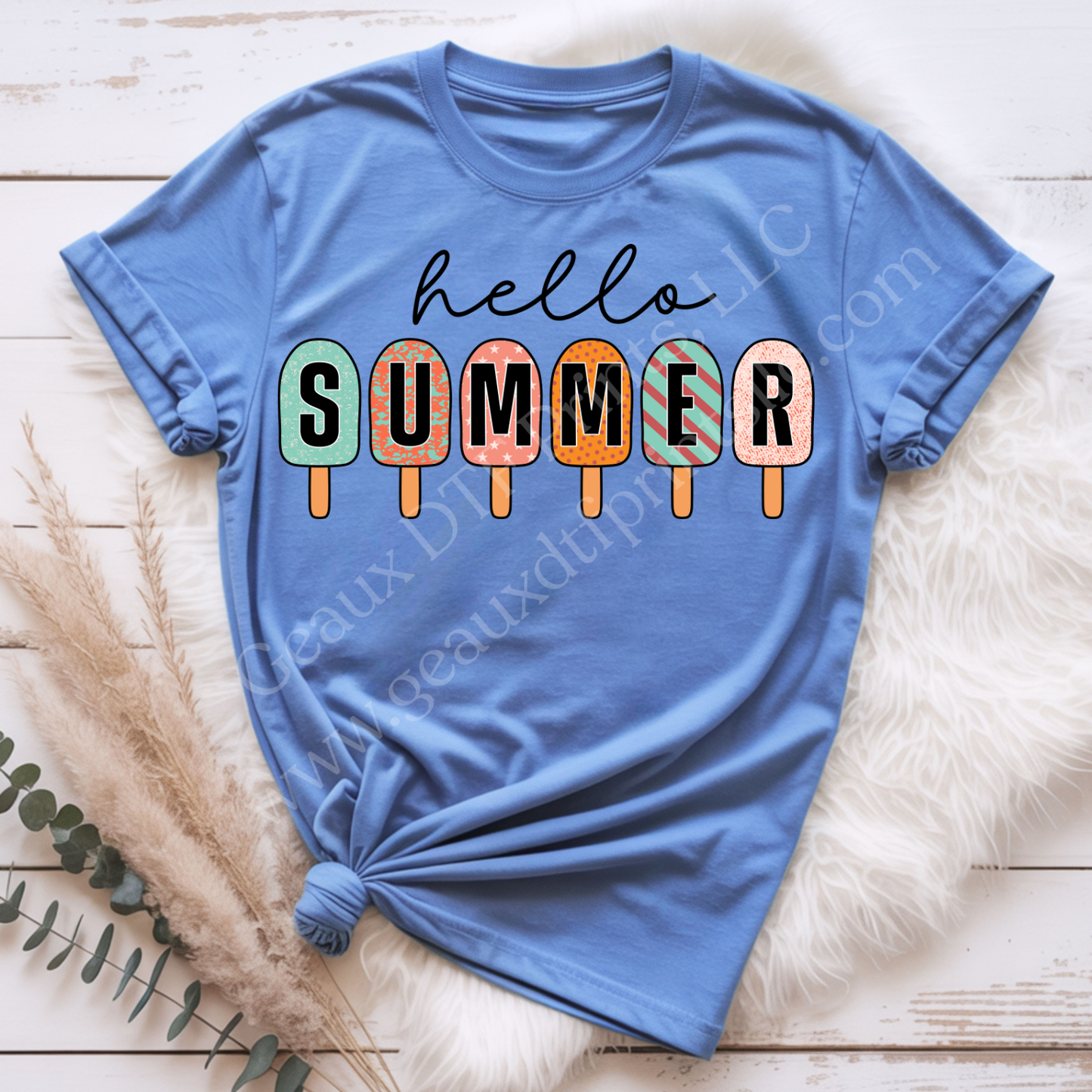 Hello Summer DTF Single Print