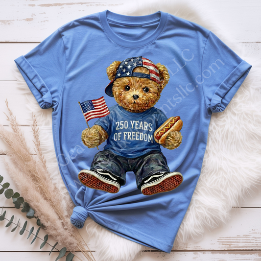 American Teddy DTF Single Print