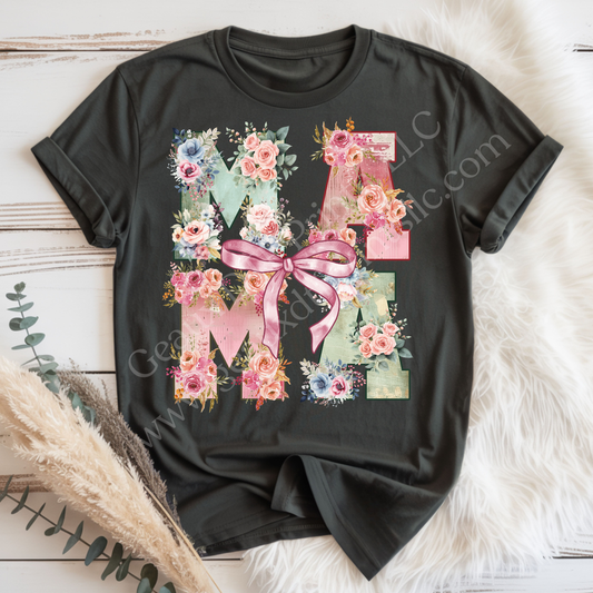 Pastel Floral Mama DTF Single Print