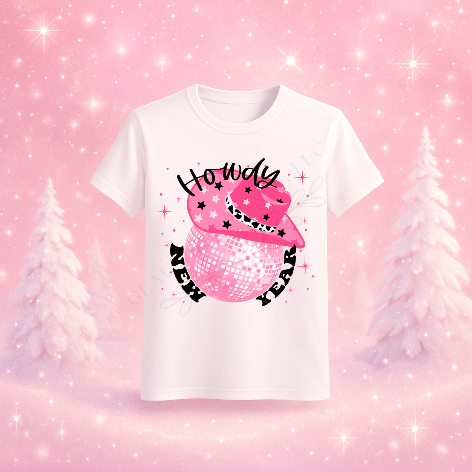 Howdy Partner New Year DTF Print