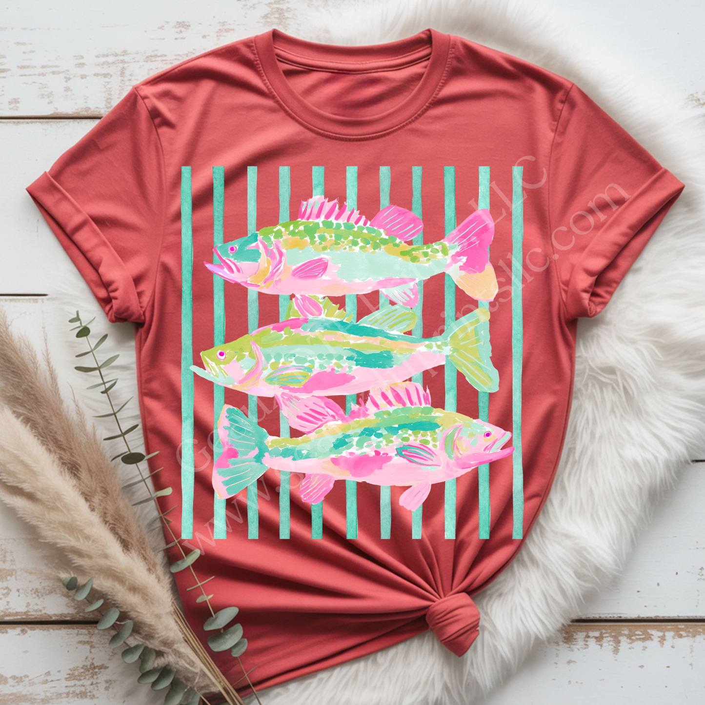 Neon Fish DTF Single Print