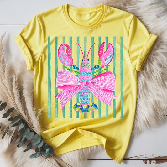 Neon Lobster DTF Single Print