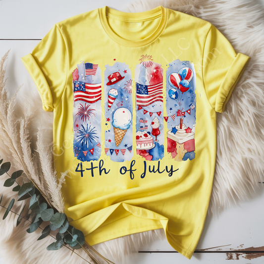 4th of July 2 DTF Single Print